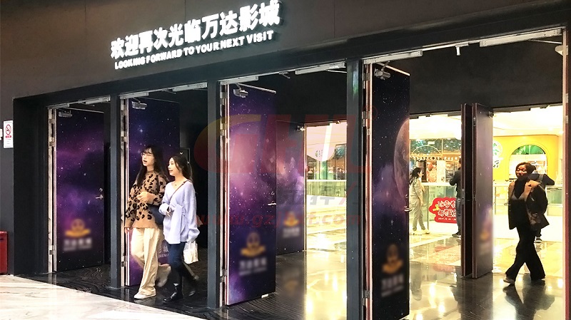 防火门电动闭门器实际安装效果实拍，保持防火门常开