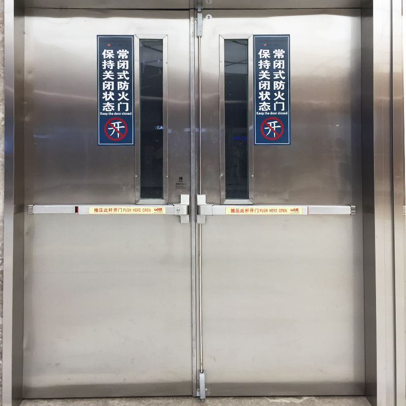 消防推杆锁逃生门锁全系列 平推式防火门锁 可选联动报警电动门禁功能 金捍力